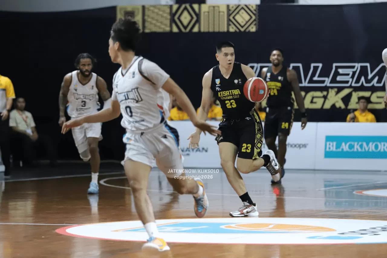 Avan Seputra On Fire! Kesatria Bengawan Solo Menang Dramatis atas Hangtuah Jakarta Lewat Overtime. (KlikSoloNews/Benediktus Candra)