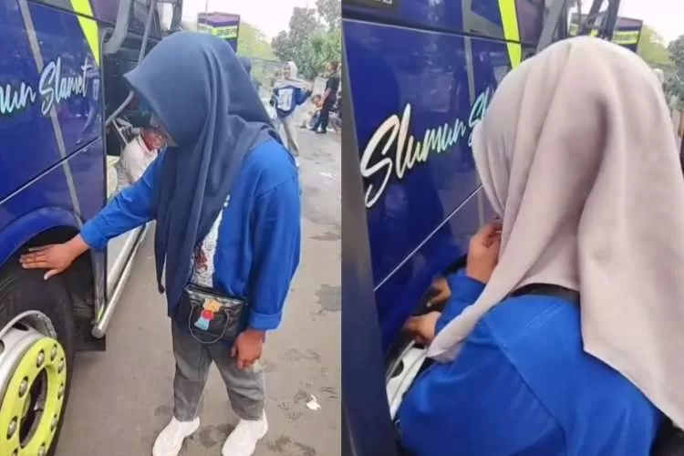 Viral Wisatawan Cium Ban Bus Demi Tolak Mabuk Perjalanan, Netizen: Bahaya dan Tidak Higienis. (KlikSoloNews/dok)
