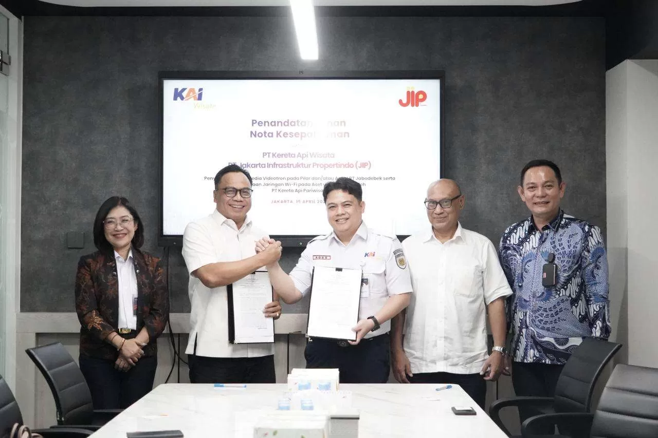 KAI Wisata Gandeng Jakarta Infrastruktur Propertindo Perkuat Iklan Digital di LRT Jabodebek. (KlikSoloNews/dok)
