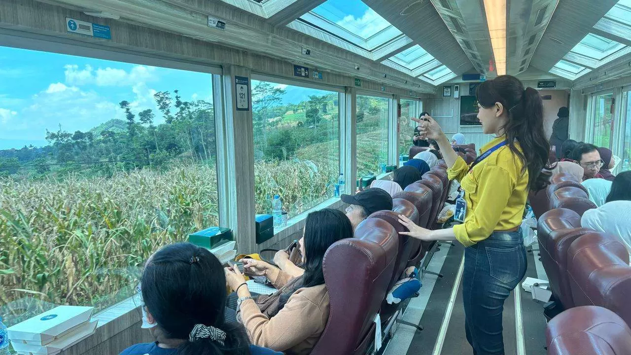 Kereta Panoramic KAI Wisata Hadirkan Pengalaman Baru yang Instagramable. (KlikSoloNews/dok KAI Wisata)