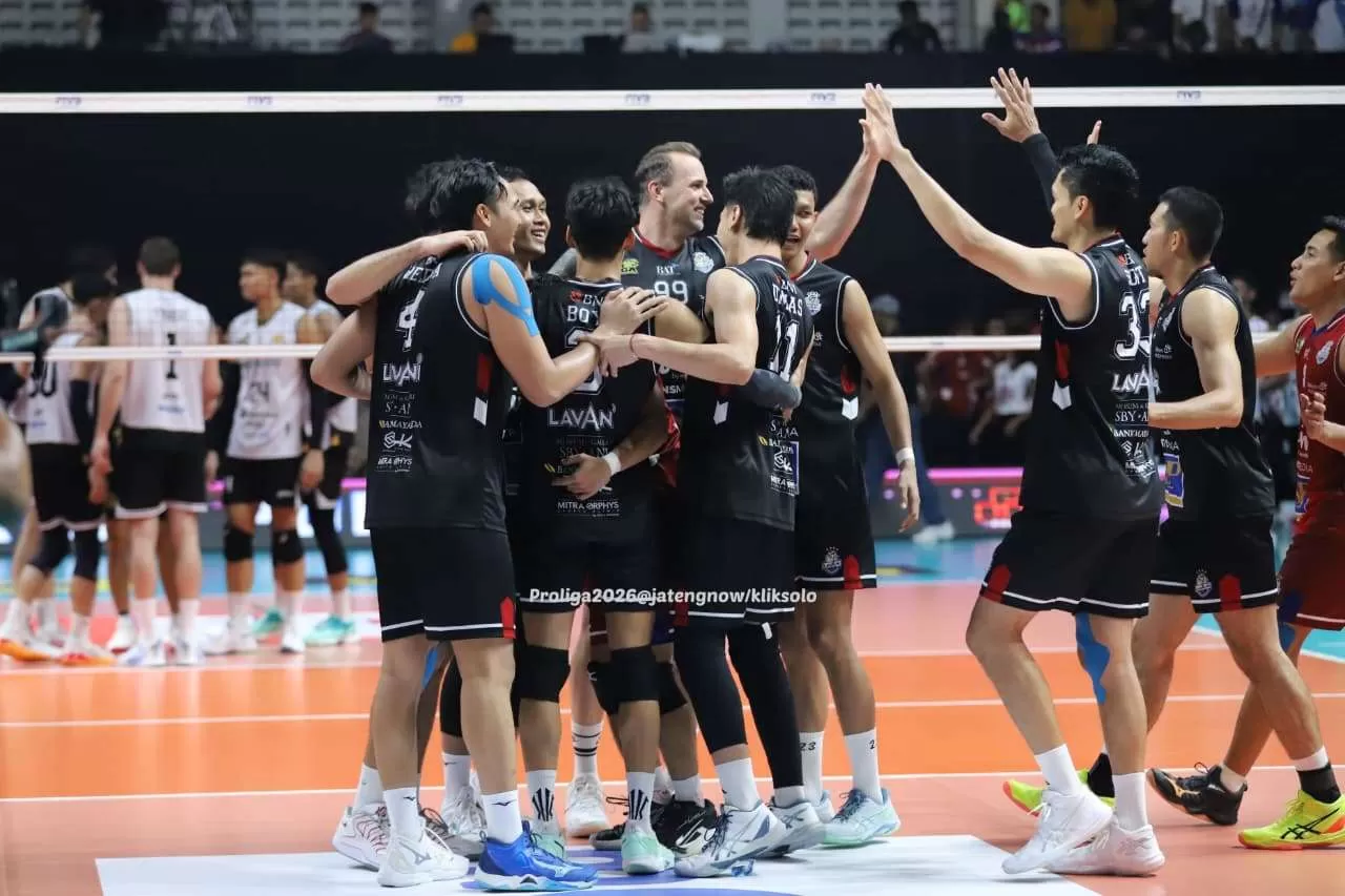 Hasil Final Four Proliga 2026 Solo: Disaksikan SBY, LavAni Tampil Perkasa Tekuk Bhayangkara Presisi. (KlikSolonews/Benediktus Candra)
