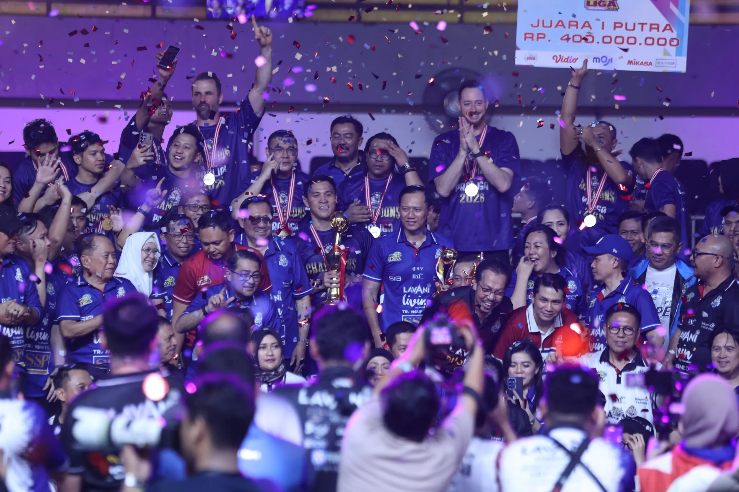 Jakarta LavAni Juara Proliga 2026, Boy Arnes Pimpin Kemenangan Dramatis Lawan Bhayangkara Presisi. (KlikSoloNews/dok Proliga)