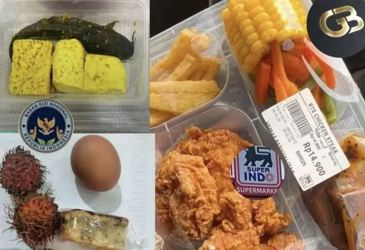 Netizen Bandingkan Menu Superindo dengan MBG, Dinilai Lebih Layak dan Bergizi. (KlikSoloNews/dok)