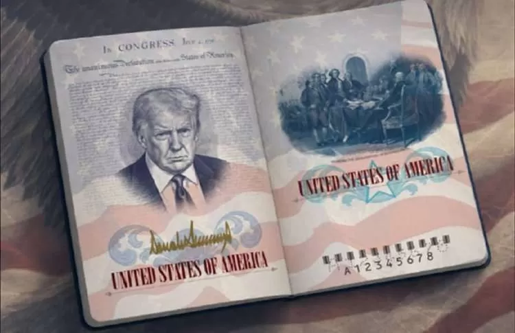 Amerika Siapkan Paspor Edisi Khusus Bergambar Donald Trump, Sambut 250 Tahun Kemerdekaan. (KlikSoloNews/dok)