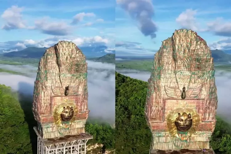 Monumen Reog Ponorogo Setinggi 126 Meter Segera Rampung, Digadang Kalahkan Garuda Wisnu Kencana. (KlikSoloNews/dok)