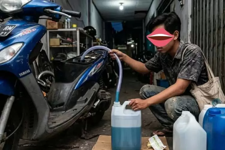 Modus Baru Penimbunan Pertalite Terungkap, Warga Magelang Ditangkap Polisi. (KlikSoloNews/dok)
