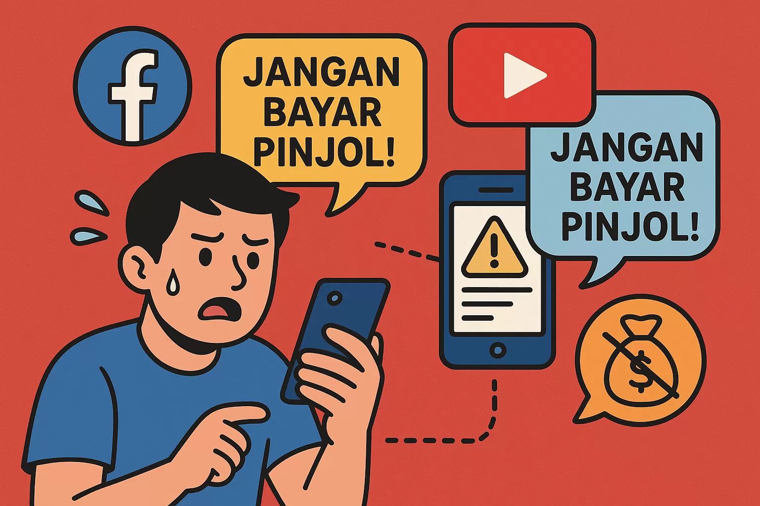 WOW! Utang Pinjol Tembus Rp100,69 Triliun per Februari 2026, OJK Ungkap Risiko Kredit Naik. (KlikSoloNews/dok)