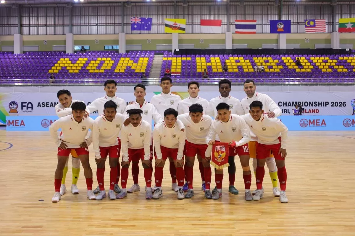 ASEAN Futsal Championship 2026: Indonesia Hajar Brunei 7-0 di Laga Perdana. (KlikSoloNews/dok FFI)