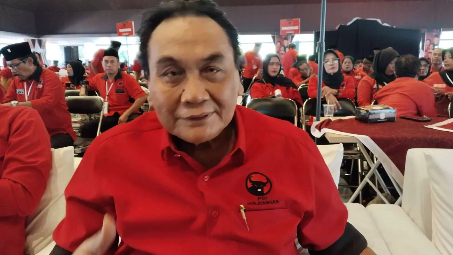 Bambang Pacul Blak-blakan Ungkap Ancaman Terbesar PDIP: Elite Partai Mulai Jauh dari Kader Akar Rumput. (KlikSoloNews/dok HarianKota)
