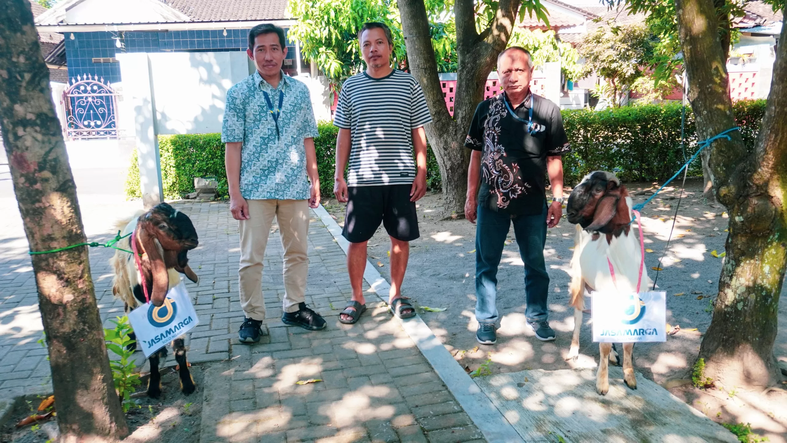Sambut Iduladha 2026, PT Jasamarga Solo Ngawi Salurkan Hewan Kurban untuk Warga Sekitar Tol. (KlikSoloNews/dok)