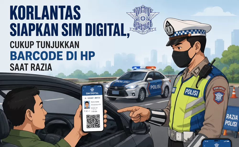 Cara Membuat SIM Digital Lewat Aplikasi Korlantas, Praktis Tanpa Ribet lewat Ponsel. (KlikSoloNews)