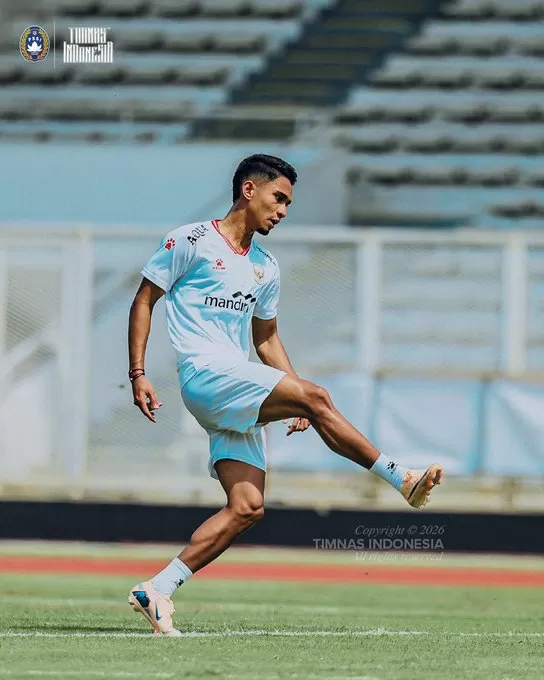 Marselino Ferdinan Terancam Absen saat Indonesia vs Oman, Herdman Ungkap Cedera Hamstring. (KlikSoloNews/dok Timnas Indonesia)