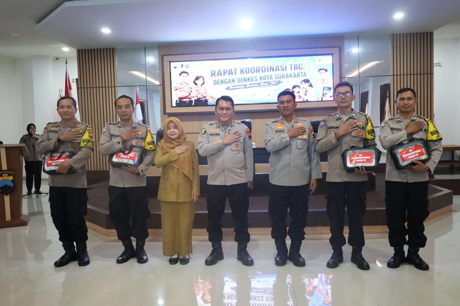Polresta Surakarta Gandeng Dinkes Perkuat Tracing TB Paru, Bhabinkamtibmas Jadi Garda Terdepan Deteksi Dini. (KlikSoloNews/dok)