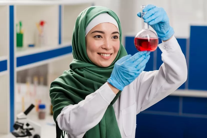 Ilustrasi ilmuwan meneliti zat tunggal dan campuran. (freepik)