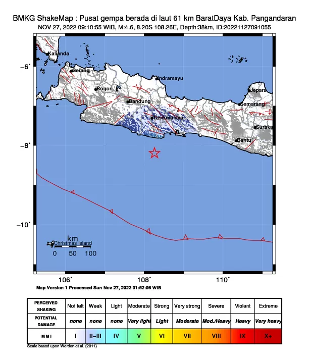 Gempa terkini guncang Konawe Terasa hingga Kendari (BMKG)
