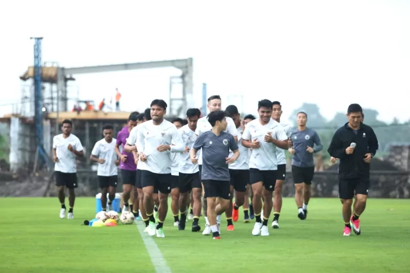 Timnas Indonesia berlatih dalam persiapan menuju Piala AFF 2022. (Foto: PSSI)