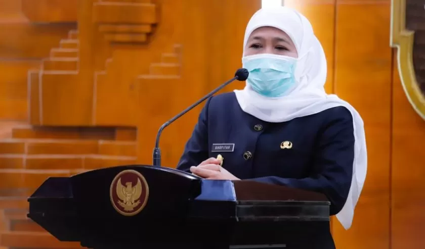 Gubernur Jatim, Khofifah Indar Parawansa soal penggeledahan KPK (Dok Humas Pemprov Jatim)