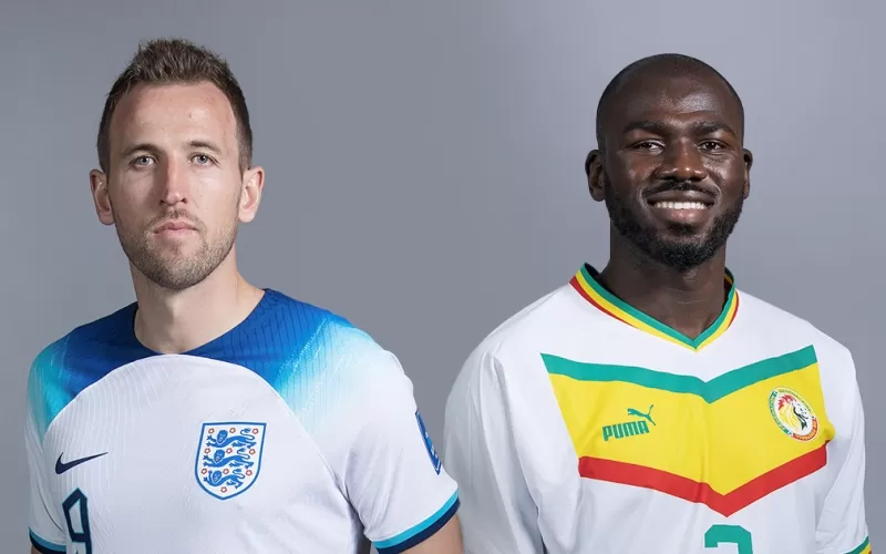 Jadwal siaran langsung 16 besar Piala Dunia 2022 salah satunya mempertemukan Inggris Vs Senegal. (Foto: fourfourtwo)