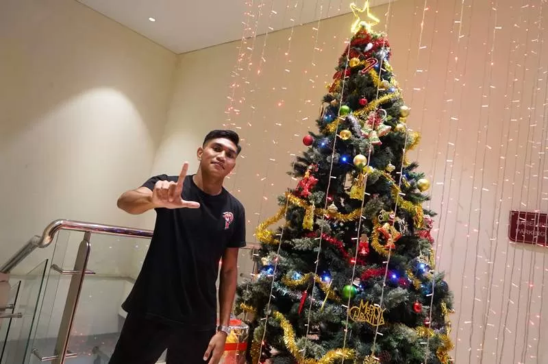 Pemain Persija Jakarta Frengky Deaner Missa bisa fokus rayakan Natal 2022. (Foto: Persija Jakarta)