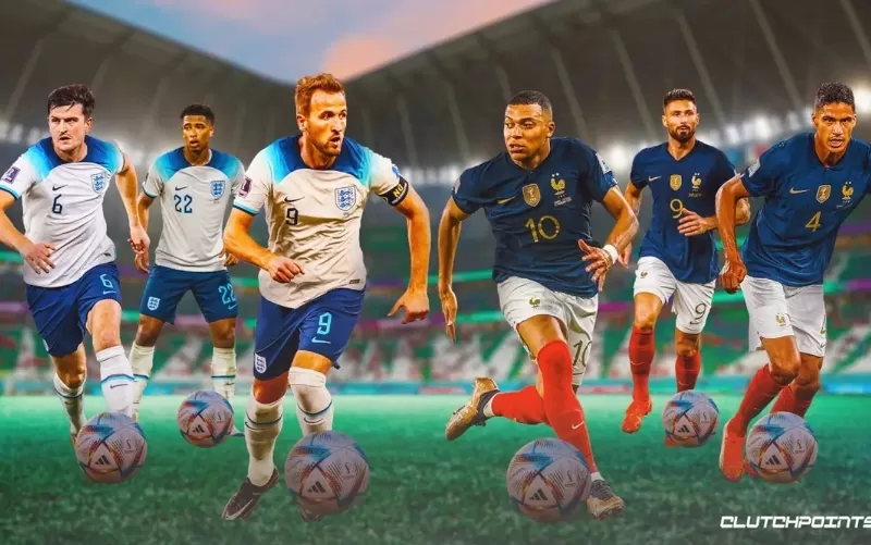 Prediksi skor Inggris Vs Prancis pada babak perempat final Piala Dunia 2022. (Foto: clutchpoints)