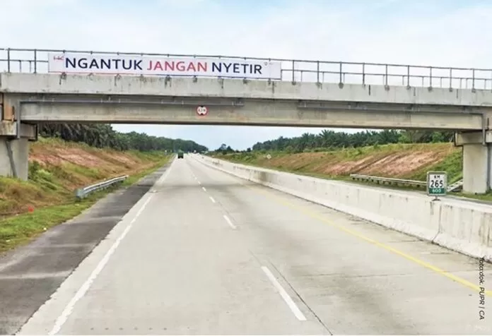 Ruas tol yang beroperasi penuh dan fungsional saat libur Nataru 2022 (Dok PUPR)