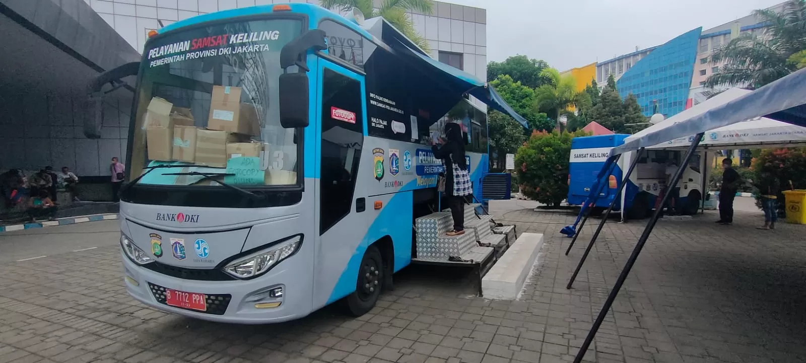 Layanan STNK Keliling Jadetabek Polda Metro Jaya hari ini (Dok Konteks.co.id/Lopi Kasim)