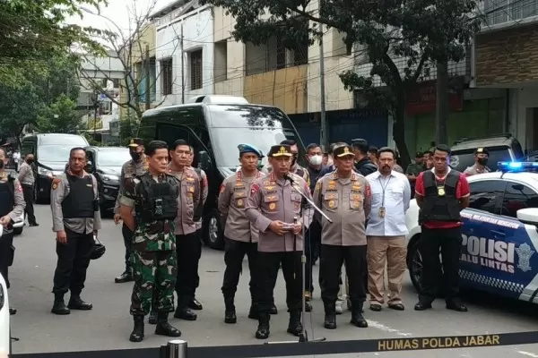 Kapolri enderal Listyo Sigit Prabowo, di Bandung, Jawa Barat.