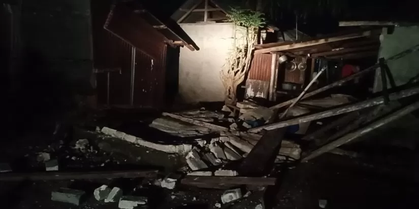 Rumah rusak akibat gempa Maluku (Dok BNPB)