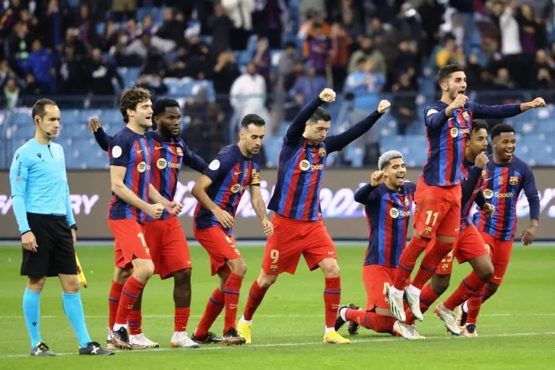 Hasil Real Betis Vs Barcelona menyajikan drama semifinal Piala Super Spanyol lainnya di Stadion King Fahd, Riyadh, Arab Saudi, Jumat 13 Januari 2023 jelang pagi WIB. (Foto: beIN Sports)
