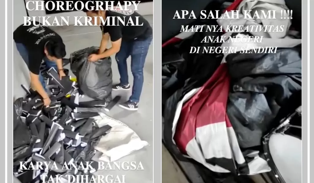 Ini alasan Paspampres buang koreografi suporter Indonesia Vs Vietnam dari Tribun Utara Stadion Utama Gelora Bung Karno. (Foto: ultrasgarudaindonesia)