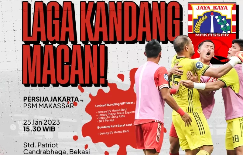 Persija terbitkan 11 larangan buat Jakmania saat jamu PSM Makassar dalam jadwal Liga 1 Rabu 25 Januari 2023 (Foto: Persija Jakarta)