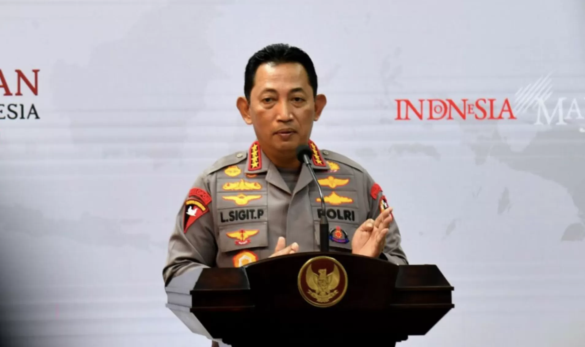 Kapolri Jenderal Listyo Sigit Prabowo perintahkan jajaran Kapolda aktifkan Satgas Karhutla Foto: BPMI Setpres/Rusman