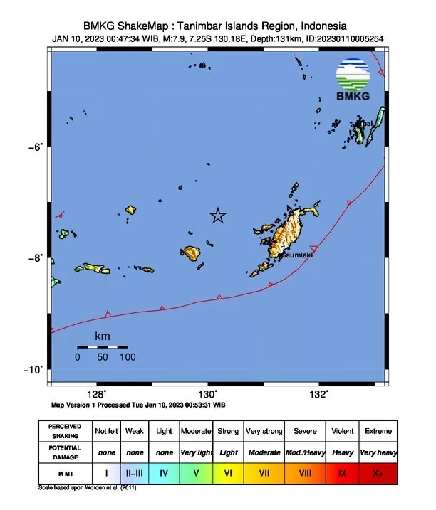 Gempa M7,9 di Maluku, BMKG keluarkan peringatan tsunami.