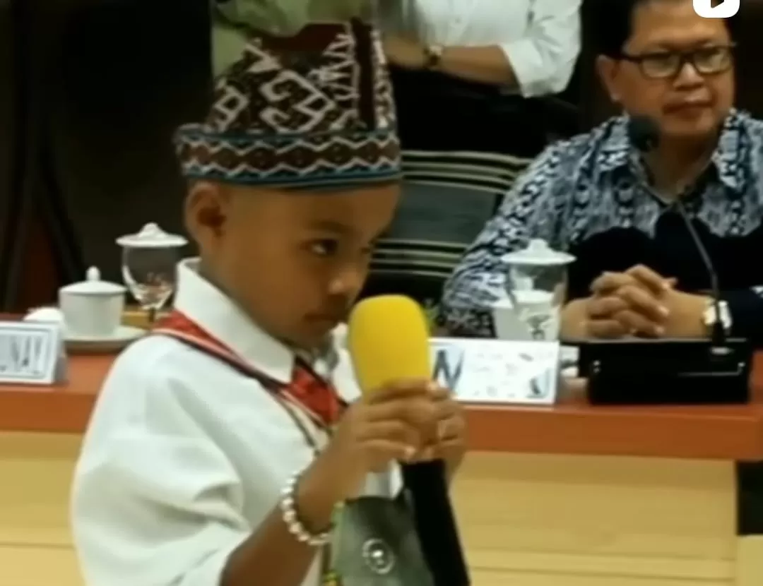 Caesar Archangels Hendrik Meo Tnunay atau Nono juara satu kompetisi matematika dunia yang suka makan kelor (Dok tangkapan layar)