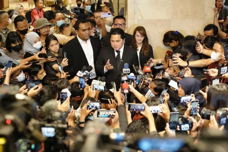 Komentar Erick Thohir usai jadi ketua umum PSSI 2023-2027 dengan kemenangan telak di Kongres Luar Biasa PSSI 2023. (Foto: Twitter Erick Thohir)