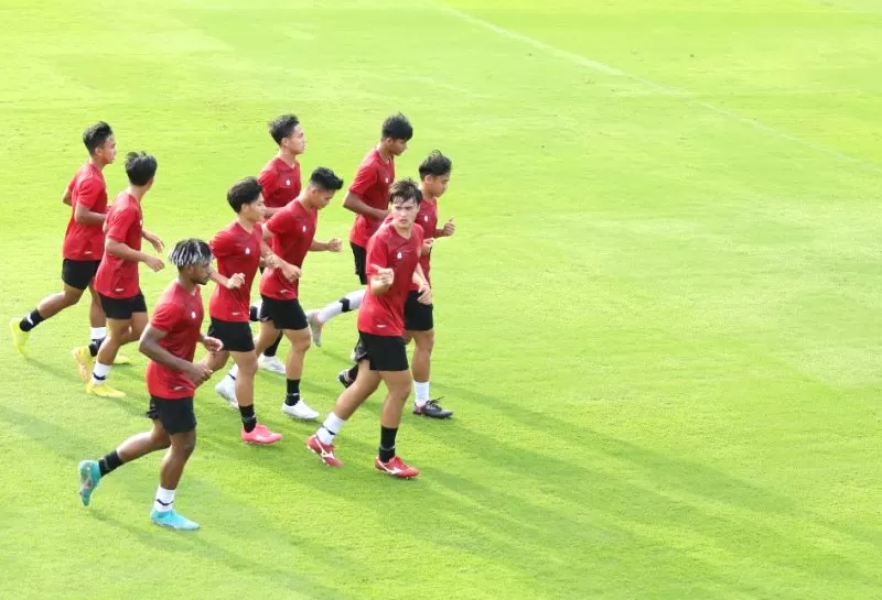 Timnas Indonesia U-20 berlatih jelang Piala Asia U-20 2023. (Foto: PSSI)