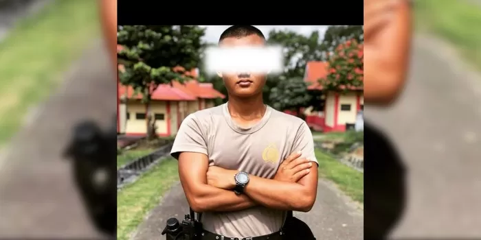 Tampang diduga Bripda HS, anggota Densus 88 yang bunuh sopir grabcar di Depok (Dok Istimewa/medsos)
