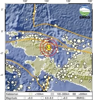 Gempa terkini mengguncang Papua Barat