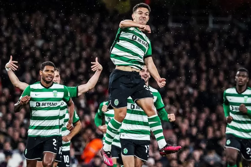 Hasil leg 2 babak 16 besar Liga Europa 2022-2023 salah satunya memunculkan kejutan Sporting CP menumbangkan Arsenal. (Foto: Sporting CP)