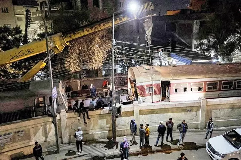 Kecelakaan kereta api di Mesir terbaru sebabkan empat orang tewas dan 23 lainnya luka-luka. (Foto: ahram online)