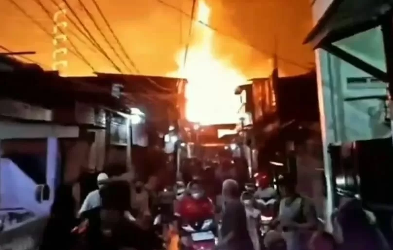 Lima warga Banten tewas dan 15 luka bakar kebakaran Depo Pertamina Plumpang (Dok tangkapan layar)