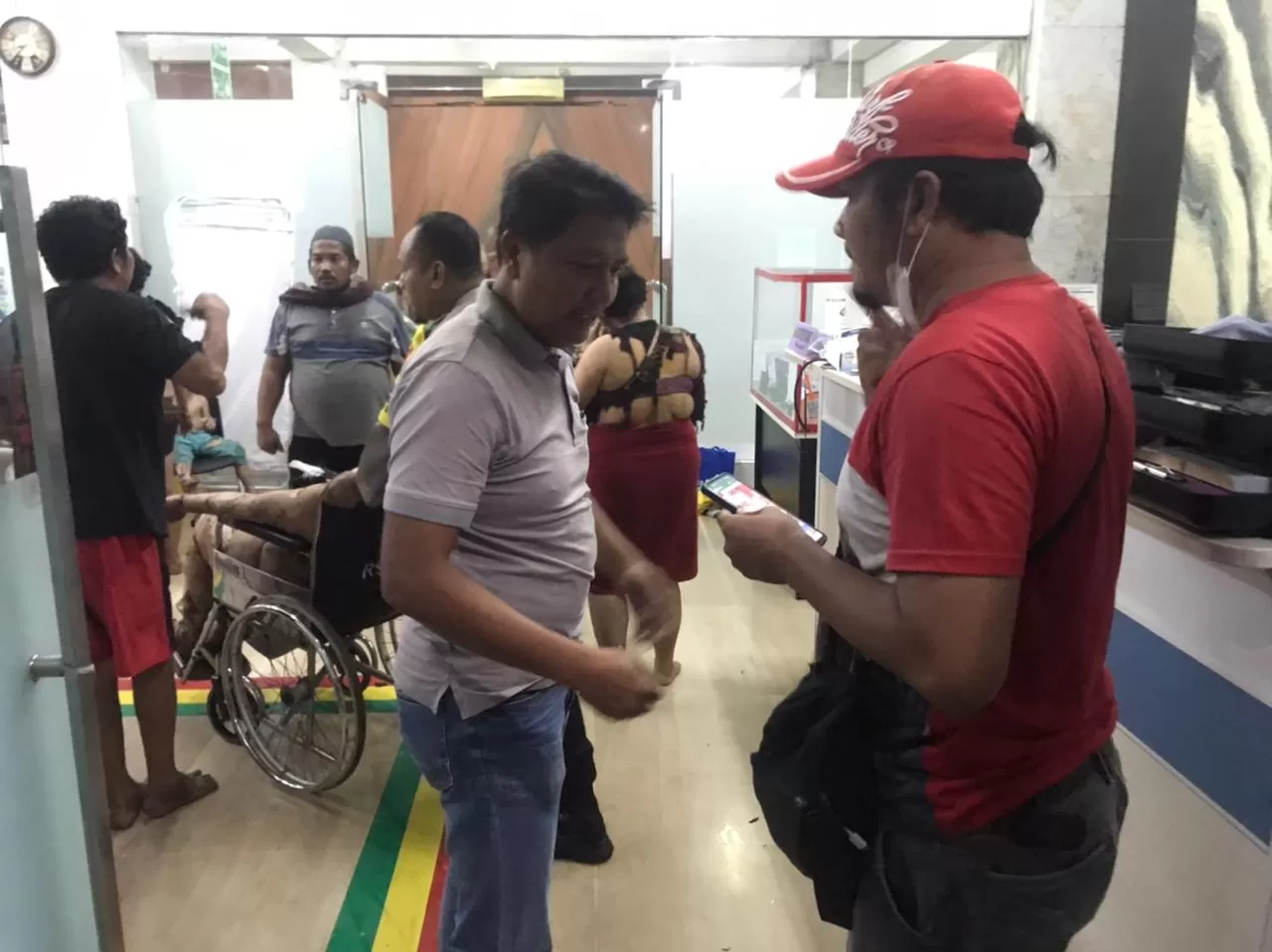 Korban kebakaran Depo Pertamina Plumpang di RSUD Koja, Jakarta Utara.