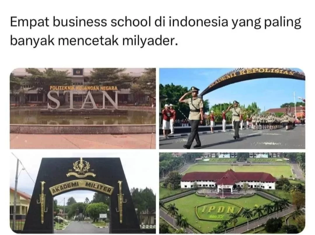 Viral STAN hingga STPDN disebut sekolah cetak miliarder (Dok Twitter)
