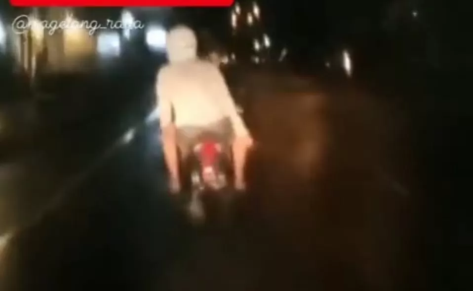 Video viral klitih di Magelang ditabrak warga, pelaku masih SMA (tangkapan layar)