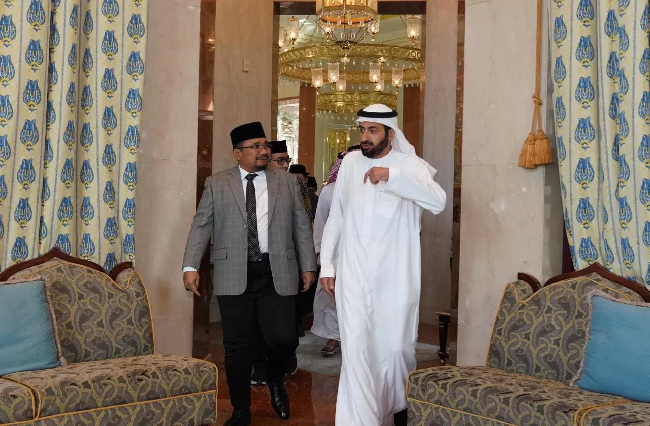 Menteri Agama Cholil Qoumas bertemu Menteri Haji dan Umrah Arab Saudi Tawfiq F Al Rabiah pada Minggu, 12 Maret 2023. 