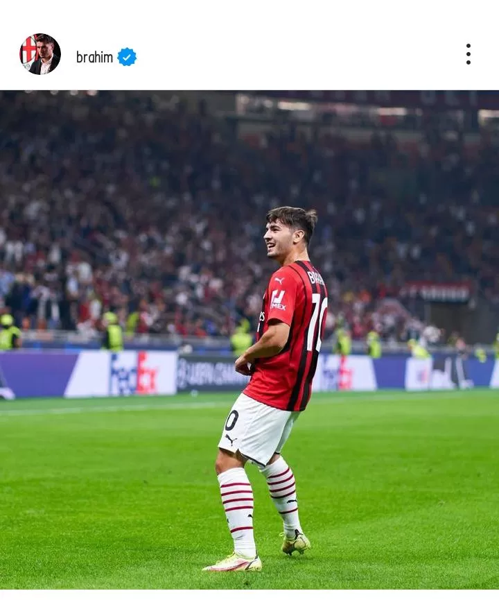 Brahim Diaz jadi rebutan AC Milan dan Arsenal (sumber: instagram official Brahim Diaz)