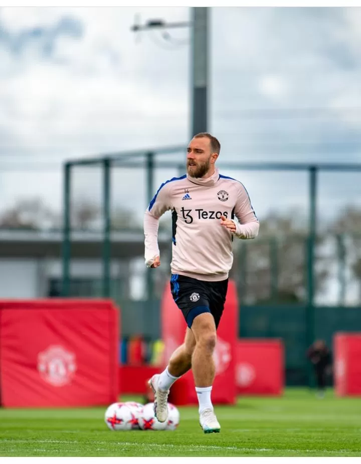 Christian Eriksen mulai berlatih, ia siap kembali bermain (sumber: instagram official Christian Eriksen)