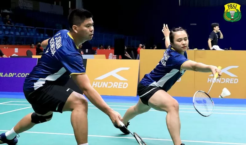 Jadwal 16 besar Badminton Asia Championship 2023 telah diketahui untuk pasangan Indonesia, Praveen Jordan/Melati Oktavianti. (Foto: PBSI)