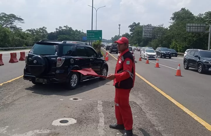Tol Jagorawi arah puncak macet Foto: Jasa Marga