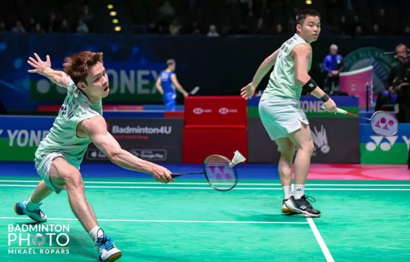 Malaysia permak Denmark pada perempat final Piala Sudirman 2023. Salah satu poin Malaysia dipersembahkan pasangan Aaron Chia/Soh Wooi Yik. (Foto: BAM-Badminton Photo)